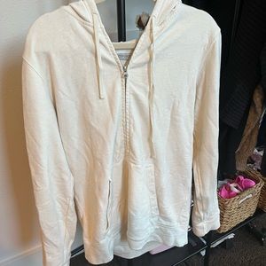 Outerknown Cream Zip Up